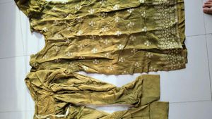 Olive Green Embroidered Kurta Set