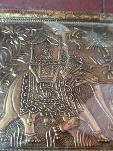 Vintage Embossed Elephant Trinket Box
