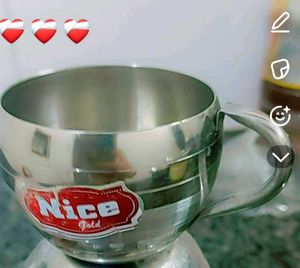 Set of Six  Stainless Steel Cups