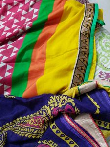 Vibrant Printed Saree