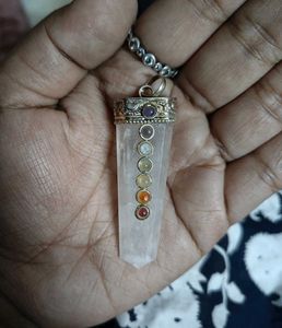 Rose Quartz Gemstone Crystal Pendant