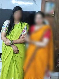 Elegant Green Floral Print Saree