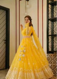 Stunning Yellow Lehenga Choli