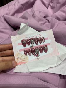 Navratri nails, Gothic Charm Press-On Nails