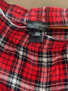 Red Plaid Sleep Shorts