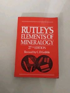 Rutley's Elements of Mineralogy 27th Edition