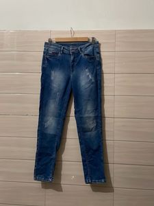 Tommy Hilfiger Blue Distressed Denim Jeans