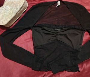 NewMe Solid Mesh Top