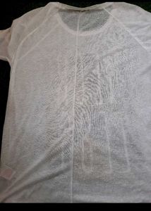 🔥SALE🔥Only Brand White Printed T Shirt L Size