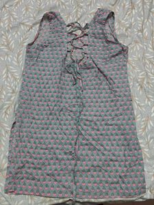 Cute Printed Sleeveless kurti