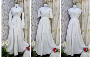 Elegant White Cotton Skirt