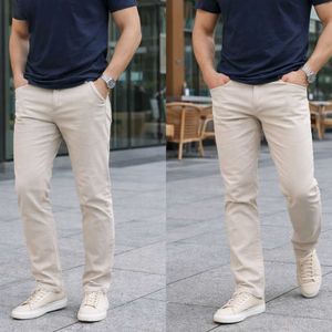 Men's Beige Classic Fit Chinos length 40