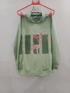 Stylish Light Green Graphic T-Shirt &amp; Jeans