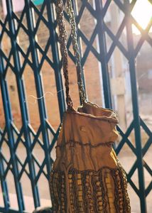 golden potli bag for function