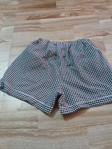 Cute Checkered Pajama Shorts