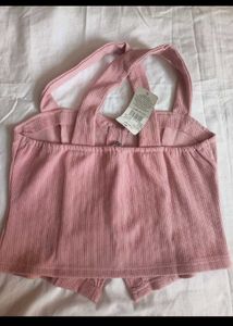 SHEIN BRANDED Pink Button-Up Tank Top