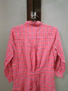 Cute Plaid Shirt Dress