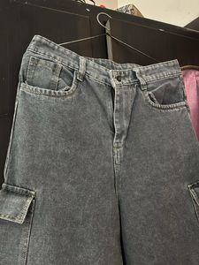 Grey Cargo Jeans