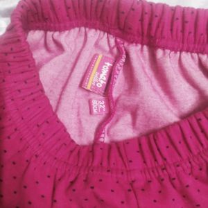 Hot Pink Leggings With Polka Dots(Kids)