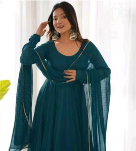 Elegant Teal Anarkali Suit Set
