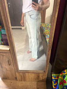 ARIZONA ICE WASHED BOOTCUT JEANS SIZE 32