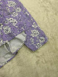 Lilac Lavender Floral Printed 2-Piece Co-Ord / Sui