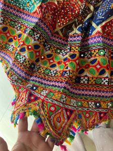 Vibrant Embroidered Garba Lehenga Ghagra