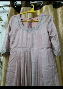 Silky Georgette Aline Festive Kurta