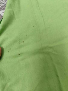 Green Embroidered Kurta with White Pants