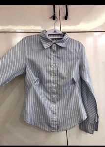 Chic Striped Button-Down Shirt