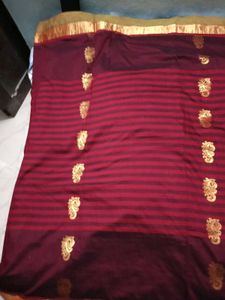 Embellished CottonSilkSaree Without Blous