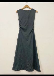 H&amp;M Chic Ruched Sleeveless Maxi Dress
