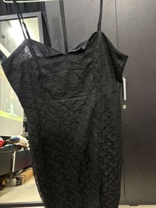 Black Lace Mini Dress