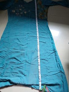 Beautiful Blue Embroidered Kurta