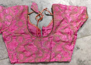 Stunning Pink Embroidered Blouse