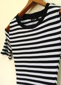 Black And White Body-con Dress