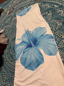 Stunning Floral Strapless Maxi Dress