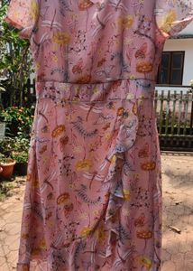 Chic Floral Print Wrap Dress