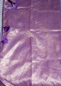 Lavish Lavender silk saree