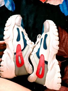 Stylish Blue &amp; White Sneakers