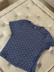 Navy Blue Polka Dot T-Shirt