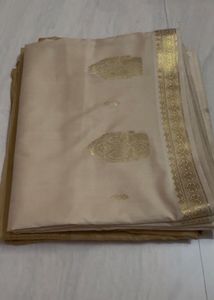 Elegant Silk Saree with Elephant Border