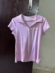 Pink y2k Polo Shirt