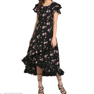 Oomph! Women'S Crepe Wrap Maxi Dress