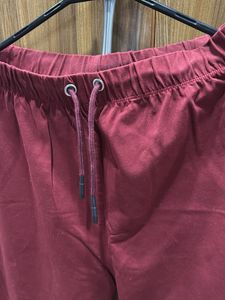 Maroon Casual Pants