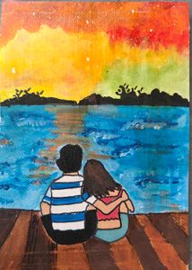 Handmade Canvas Paintings - Romantic &amp; Music Vibes