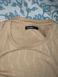 Zudio Textured Casual T-Shirt