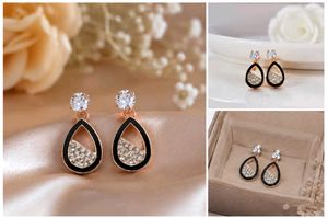 Elegant Teardrop Crystal Earrings