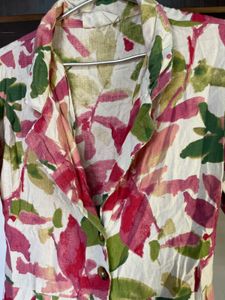 Floral Print Shirt Dress