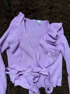 Lavender Bandage Sweater Top